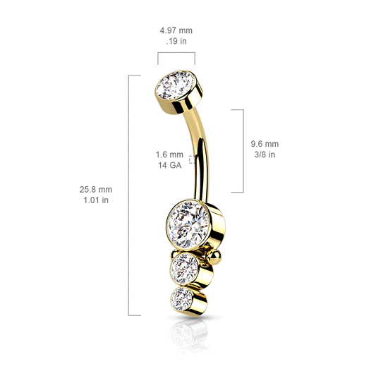Océane Gouttelettes Belly Ring