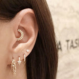 Apsara Diamond Clicker by Maria Tash in White Gold - Earring. Navel Rings Australia.