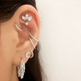 Diamond Moon Earstud by Maria Tash in 18K Rose Gold. Butterfly Stud. - Earring. Navel Rings Australia.