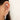 Diamond Moon Threaded Earring by Maria Tash in 18K White Gold. Flat Stud. - Earring. Navel Rings Australia.