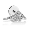 Diamond Web Earring by Maria Tash in 14K White Gold. Flat Stud.