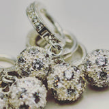 TummyToys® Cubic Zirconia Disco Ball Swinger - TummyToys® Swinger Charm. Navel Rings Australia.