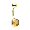 Dorado Crystal Jelly Belly Navel Ring