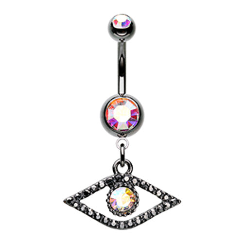 Eye of the Dragon Belly Dangle - Dangling Belly Ring. Navel Rings Australia.