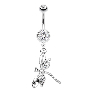 Zoom Dragon Fly Belly Ring - Dangling Belly Ring. Navel Rings Australia.
