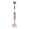 Rain Droplets Belly Bar - Dangling Belly Ring. Navel Rings Australia.