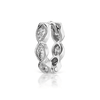 Diamond Marquise Scalloped Eternity Earring by Maria Tash in 18K White Gold