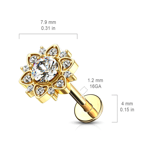 Euphoria Diamanté Body Jewellery. Labret, Monroe, Tragus and Cartilage Earrings.