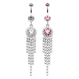 The Jewel Circuit Belly Dangle - Dangling Belly Ring. Navel Rings Australia.