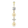 Uniting Daisy Chain Belly Ring with Gold Plating