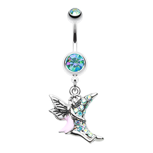 Luna Lovin' Fairy Belly Dangle - Dangling Belly Ring. Navel Rings Australia.