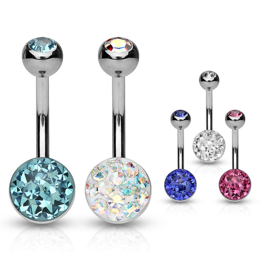 Austrian Ferido Motley™ Belly Ring - Basic Curved Barbell. Navel Rings Australia.