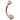 Filigree 14K Rose Gold Gem Belly Rings - Basic Curved Barbell. Navel Rings Australia.