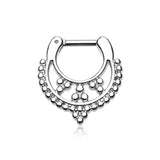 Statement Royale Filigree Septum Clicker - Septum. Navel Rings Australia.