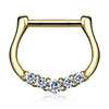 Quinque Septum Ring in 14K Yellow Gold