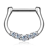Quinque Septum Ring in 14K White Gold - Septum. Navel Rings Australia.
