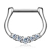 Quinque Septum Ring in 14K White Gold