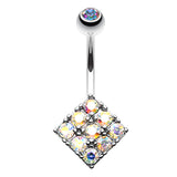 Misty Bambina Belly Bar - Fixed (non-dangle) Belly Bar. Navel Rings Australia.