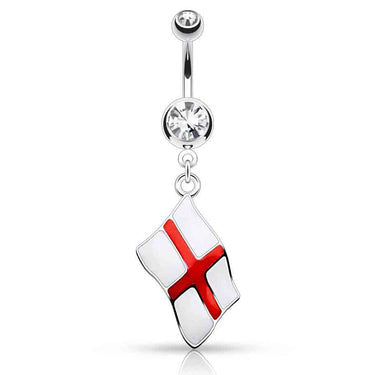 Around the World Flag Belly Rings - Dangling Belly Ring. Navel Rings Australia.