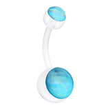 Hologram Bio Flex Belly Rings - Basic Curved Barbell. Navel Rings Australia.