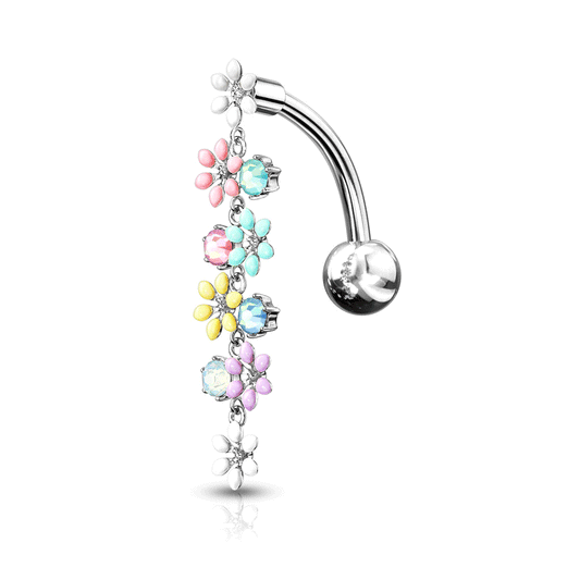 Floral Boutonnière Reverse Belly Ring