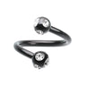 Royale Metallics Multi Gem Spiral Twisters - Spiral Twister Twistie. Navel Rings Australia.