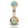 Australian Opal 14K Rose Gold Belly Ring by Maria Tash