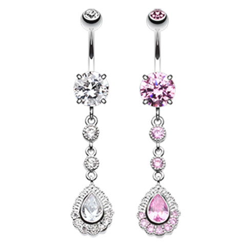 Vintage Glacier Belly Ring - Dangling Belly Ring. Navel Rings Australia.