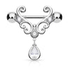 Magdalena's Filigree Teardrop Nipple Barbell