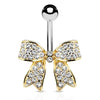 Motley™ Festiva Bow Belly Bar with Gold Plating