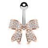 Motley™ Festiva Bow Belly Bar with Rose Gold Plating