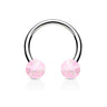 Glitter Acrylic Horseshoe Body Jewellery - Circular Barbell / Horse Shoe. Navel Rings Australia.
