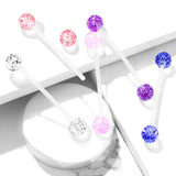 Glitter Babe Duo Ball Pregnancy Belly Ring - Maternity Belly Ring. Navel Rings Australia.