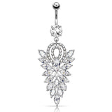 The Glitz Blitz Belly Dangle - Dangling Belly Ring. Navel Rings Australia.