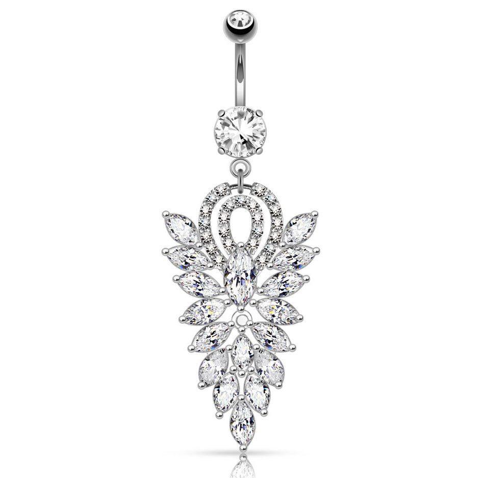 The Glitz Blitz Belly Dangle - Dangling Belly Ring. Navel Rings Australia.