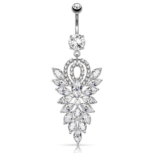 The Glitz Blitz Belly Dangle - Dangling Belly Ring. Navel Rings Australia.