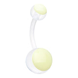 Glow Candy Bio Flex Belly Rings - Basic Curved Barbell. Navel Rings Australia.