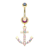 Drop the Anchor Belly Dangle - Dangling Belly Ring. Navel Rings Australia.