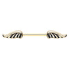Angelic Wings Nipple Ring with Gold Plating