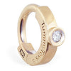 TummyToys® Solid Yellow Gold with Real Diamond Solitaire