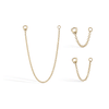 Single Chain Connecting Charm by Maria Tash in Yellow Gold