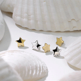 Internally Threaded Plain Star Replacement Ball in 14k White Gold