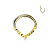 Cleopatra Septum Clicker Body Jewellery with Yellow Gold Plating