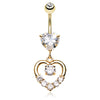 Lovers Agenda Belly Ring in Gold