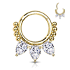 Saoirse Marquise Septum Jewellery with Gold Plating
