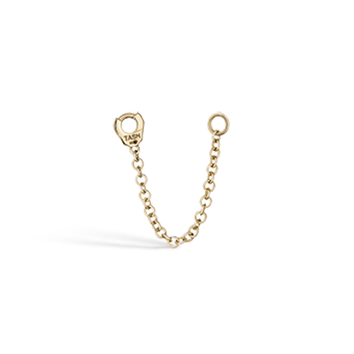 Single Chain Connecting Charm by Maria Tash in Yellow Gold