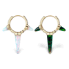 Triple Opal Diamond Spike Clicker Earring by Maria Tash in Yellow Gold