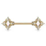Opal Dusk Nipple Jewellery with Gold Plating - Nipple Ring. Navel Rings Australia.