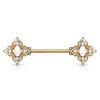 Opal Dusk Nipple Jewellery with Gold Plating