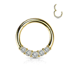 Lumière Hoop Earring with Gold Plating. Tragus and Cartilage Jewellery.